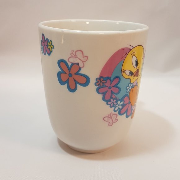 Set of 4 Vintage Warner Brothers Looney Tunes Tweetie Bird Mugs Teacups Gibson - Picture 12 of 16